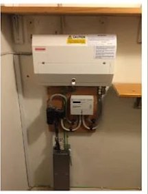 New consumer unit after, fitted by Reed Electrical