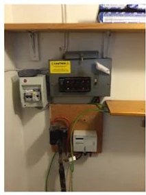Old fuse board before