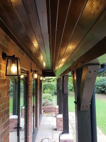 Outdoor wall lighting installed by Reed Electrical