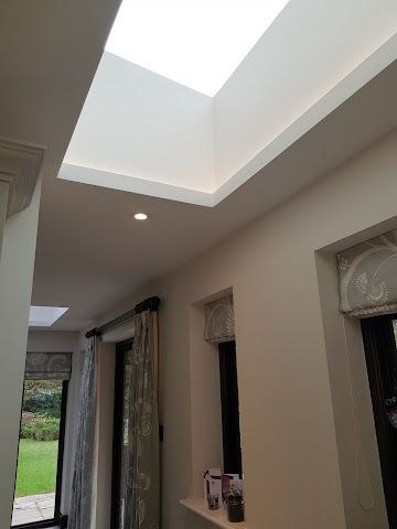 Roof lantern with LED lighting installed by Reed Electrical